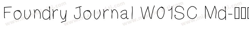 Foundry Journal W01SC Md字体转换